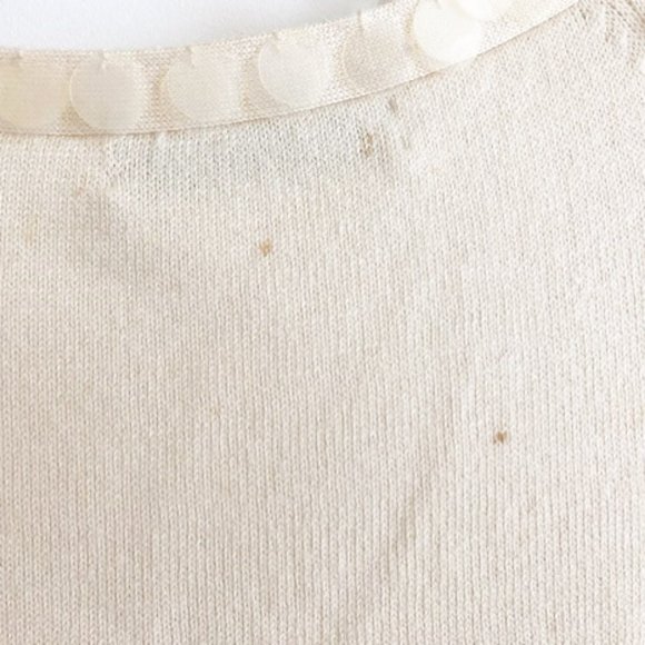 Allen B Vintage Cropped Beaded Sweater Sz Sm- Med - Picture 4 of 4